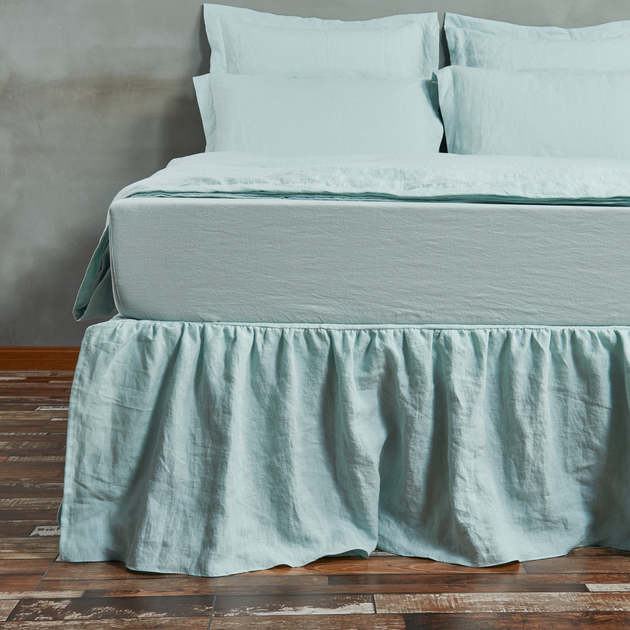 Linen Bed Valance Bespoke Linen Valance Online, Australia