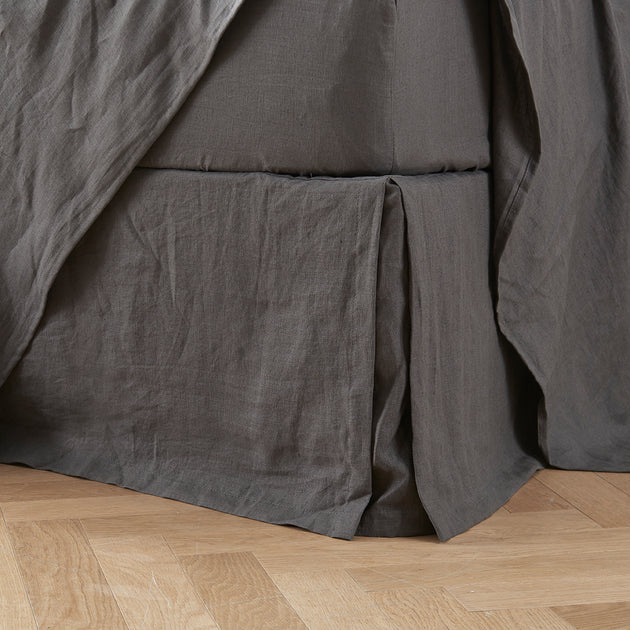 Linen Bed Valance SplitCorner Linen Bed Valance