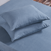 Housewife Linen Pillowcases French Blue (set of 2)