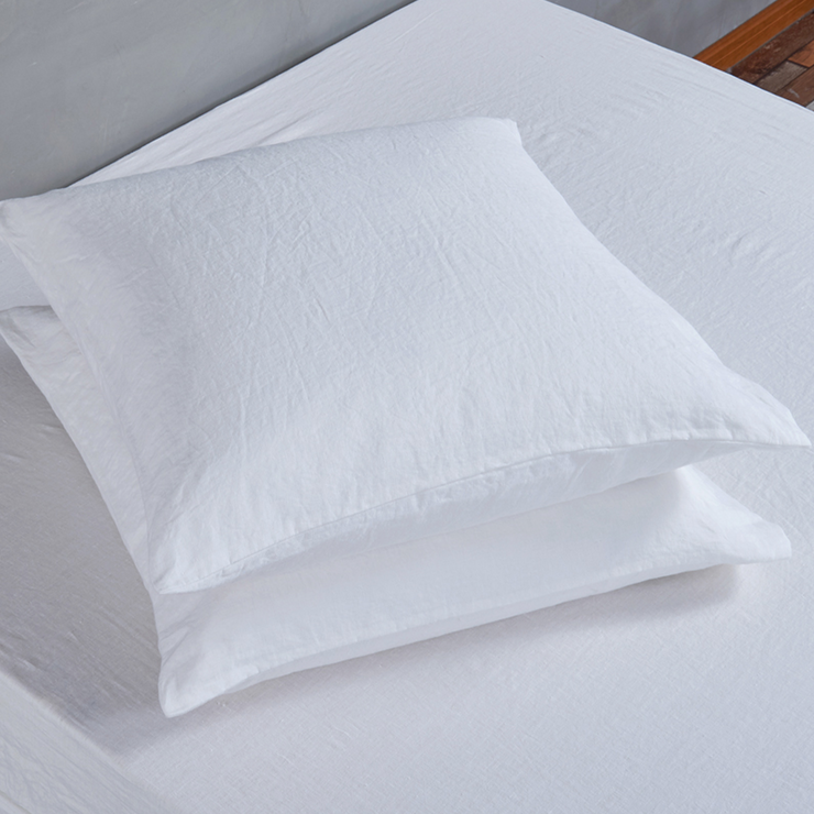 Housewife Linen Pillowcases Optic White (set of 2)