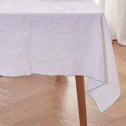 Close up Bourdon Edge Tablecloth-linenshed