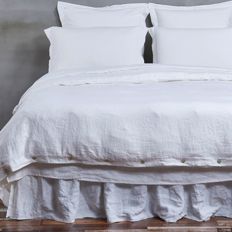 Linen Duvet Cover Optic White