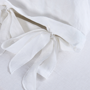 Bow Ties Linen Pillowcases (set of 2)