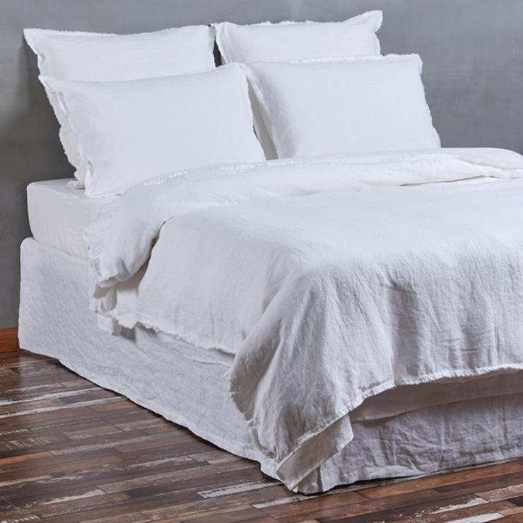 Linen Frayed Edge Duvet Cover