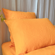 Orange Square and Rectangular Pillowcases - linenshed AU