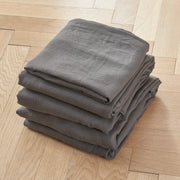 Lead Grey Linen Sheets Set - linenshed