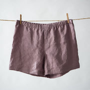 Linen Boxer Shorts Lilac