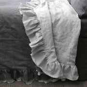 Two Tones Frayed Ruffle Bedspread - linenshed.au - 2