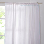 Top Detail of Linen Bourdon Edge Curtain - Linenshed