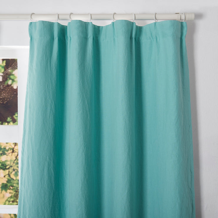 Basic Linen Curtain with Blackout Lining (rect. custom size)