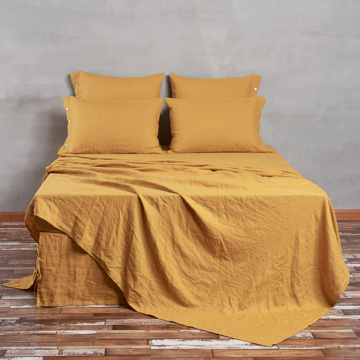 Bed Linen Flat Sheet Mustard