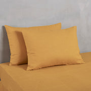 Housewife Linen Pillowcases Mustard (set of 2)