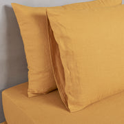 Housewife Linen Pillowcases Mustard (set of 2)
