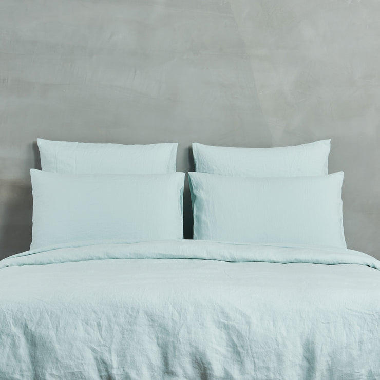 Linen Duvet Cover Icy Blue