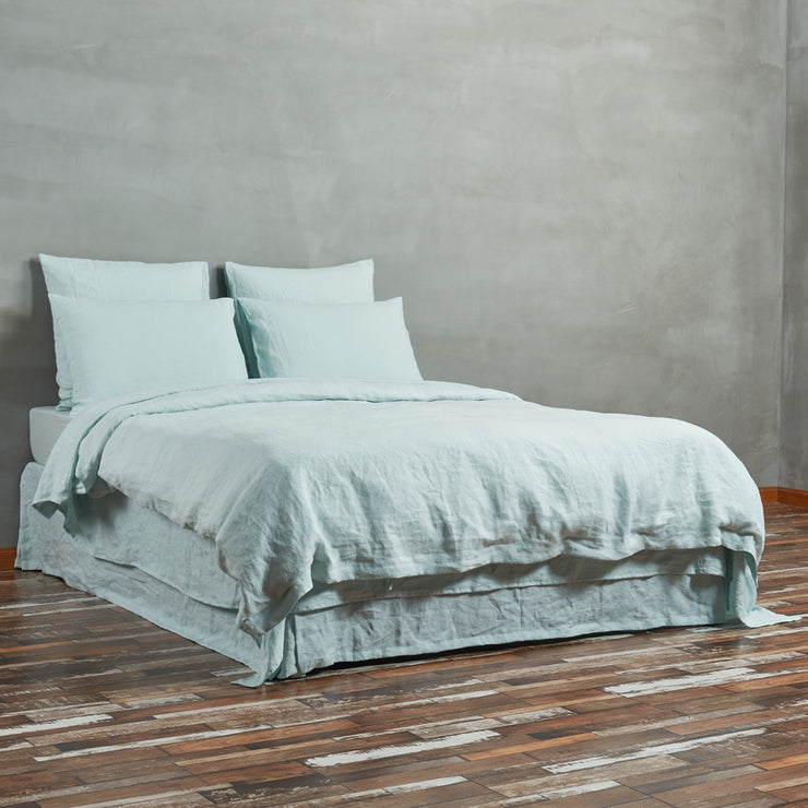 Linen Duvet Cover Icy Blue