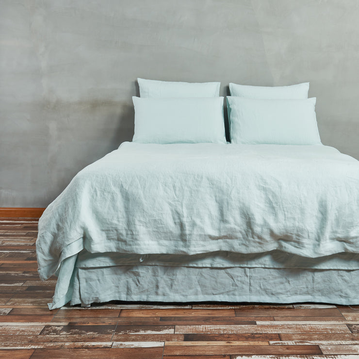 Linen Duvet Cover Icy Blue