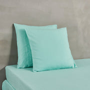 Housewife Linen Pillowcases Aqua Green (set of 2)