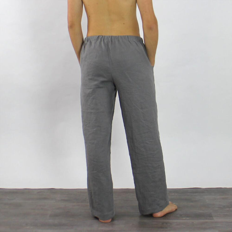 Linen Men's Casual Trousers - linenshed.au - 3