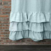 Ruffles Linen Shower Curtain - linenshed.au - 7