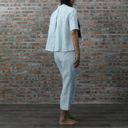 "Megan" Linen Pajama Set - linenshed.au - 3