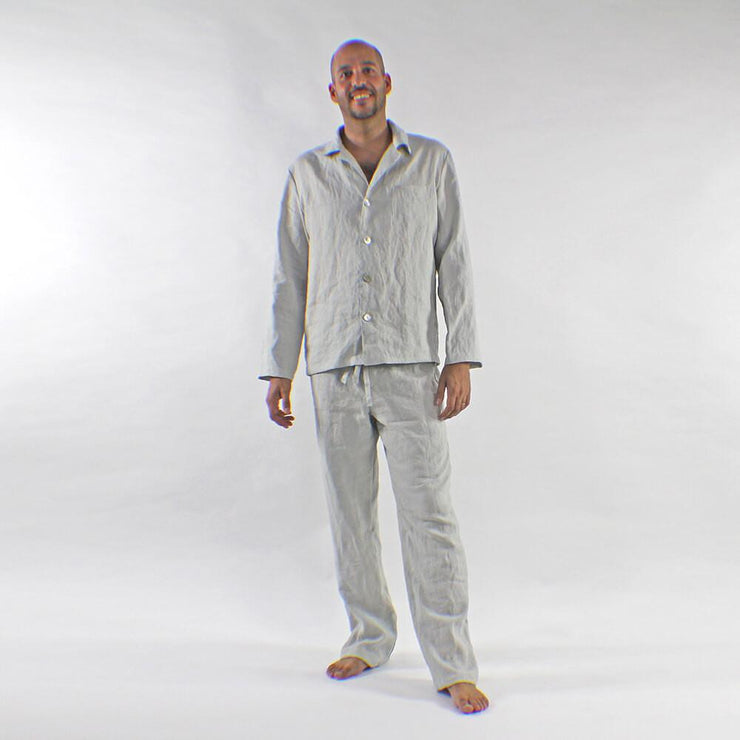 Men's Linen Pajamas Sets - linenshed.au - 1