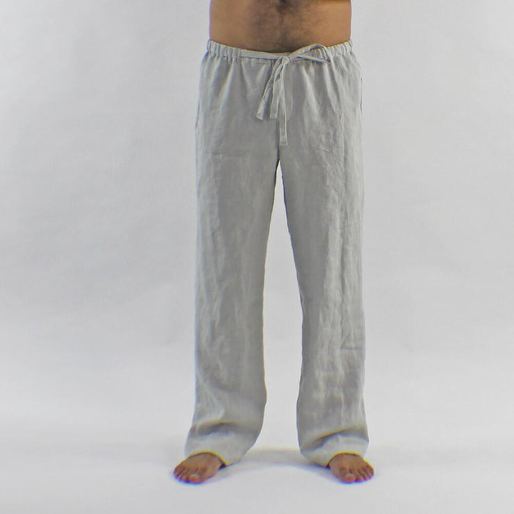 Men's Linen Pajamas Trousers - linenshed.au - 3