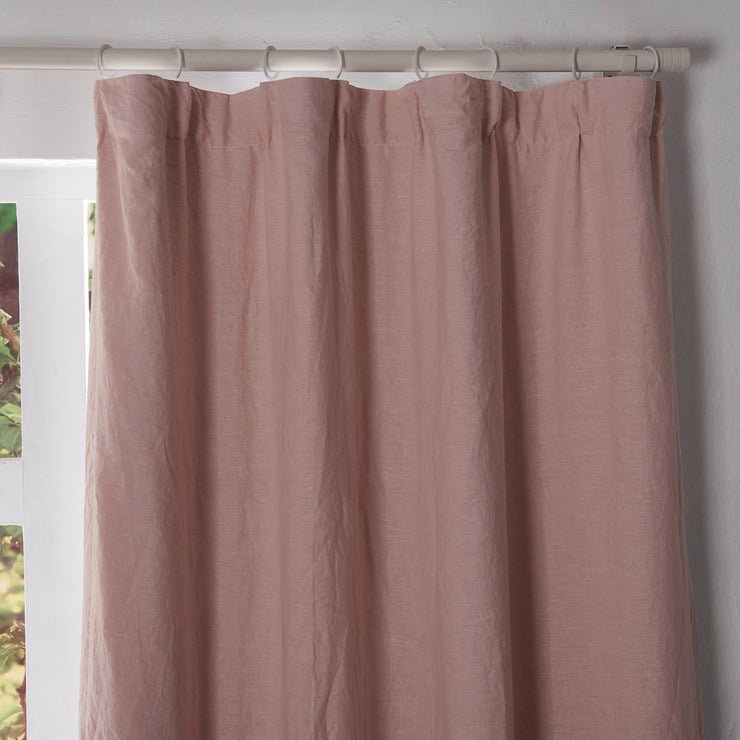 Basic Linen Curtain with Blackout Lining (rect. custom size)