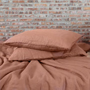 Housewife Linen Pillowcases Brick (set of 2) - linenshed.au - 1