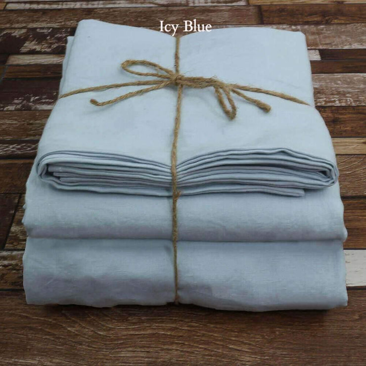 100 % Linen Crib sheets set