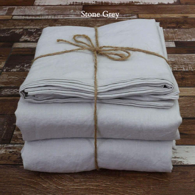 100 % Linen Crib sheets set
