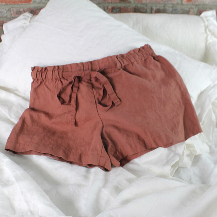 Soft Washed Linen Shorts - linenshed.au - 2