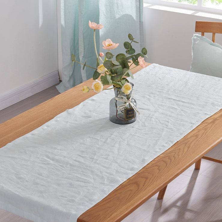 Linen Table Runner Blue - Linenshed 