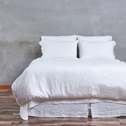 Top buttoned Linen Duvet Cover