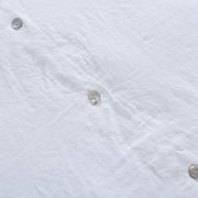 Top buttoned Linen Duvet Cover