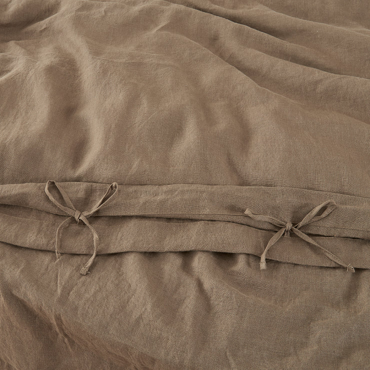 Linen Duvet Cover Coffee