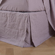 Split-Corner Linen Bed Valance