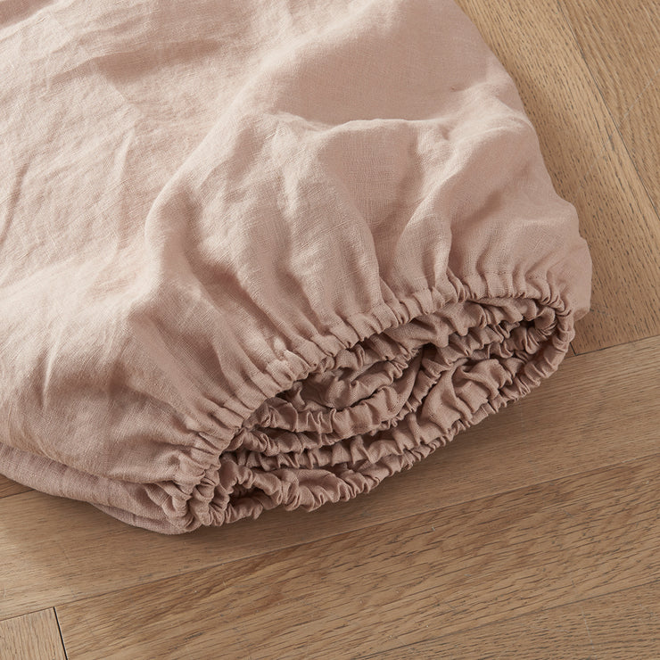 Linen Fitted Sheet Nude
