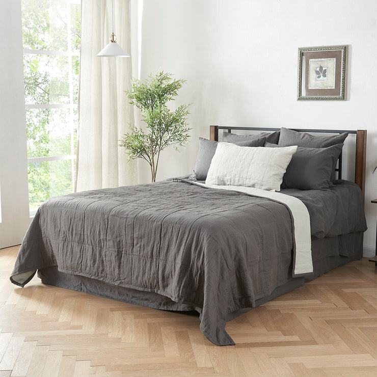 Linen Quilted Bedspread